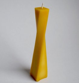 The Wax Studio Twisted Pillar Beeswax Candle