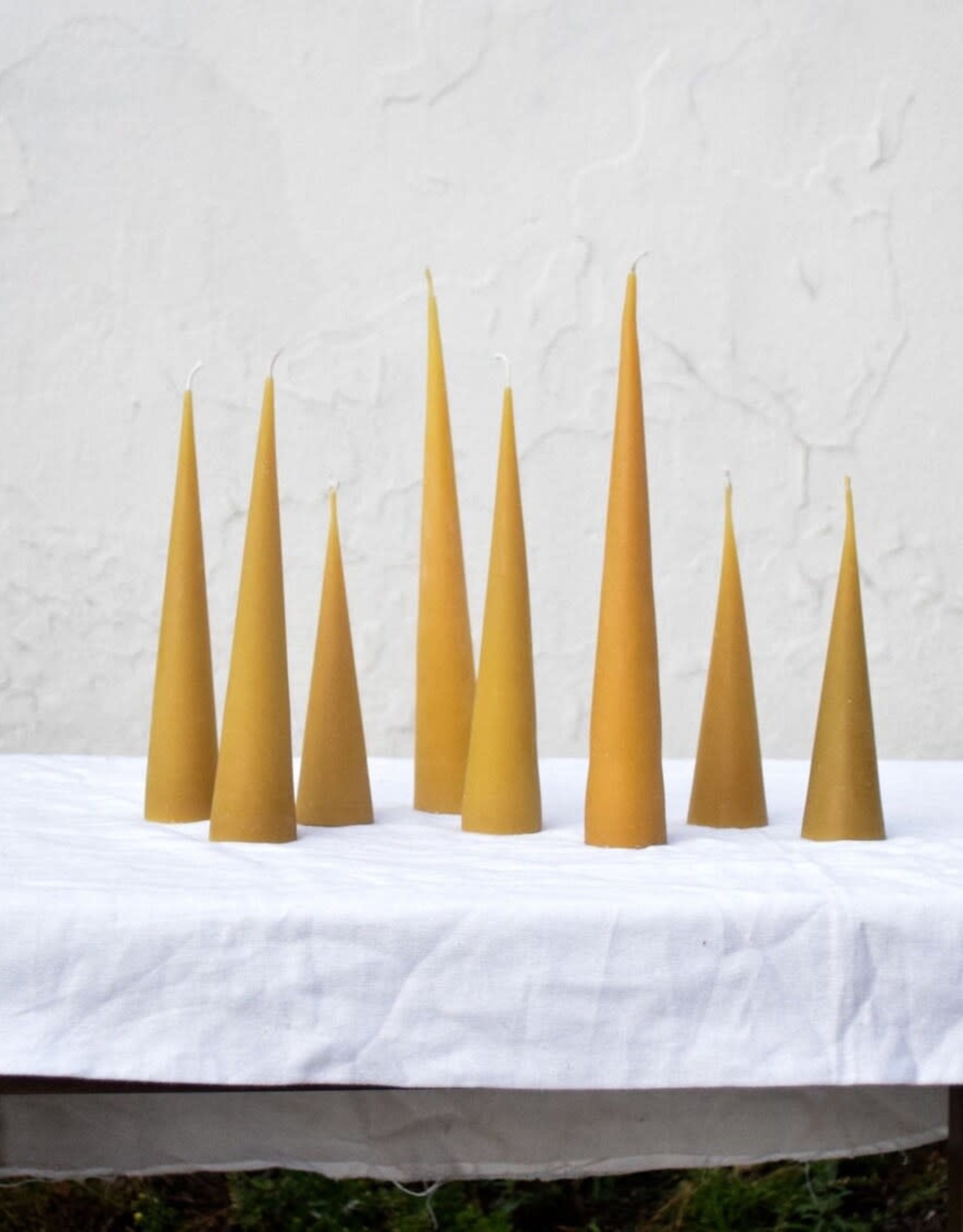 The Wax Studio Yellow 6" Cone Beeswax Candle
