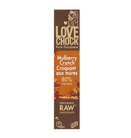 Lovechock Mulberry Crunch Organic Raw Chocolate