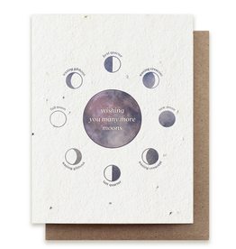 The Bower Studio Moon Phase Plantable Seed Paper Greeting Card
