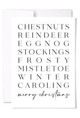 Paperscript Christmas List Card