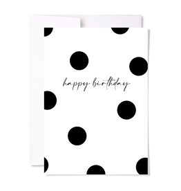 Paperscript Large Dot Birthday Card