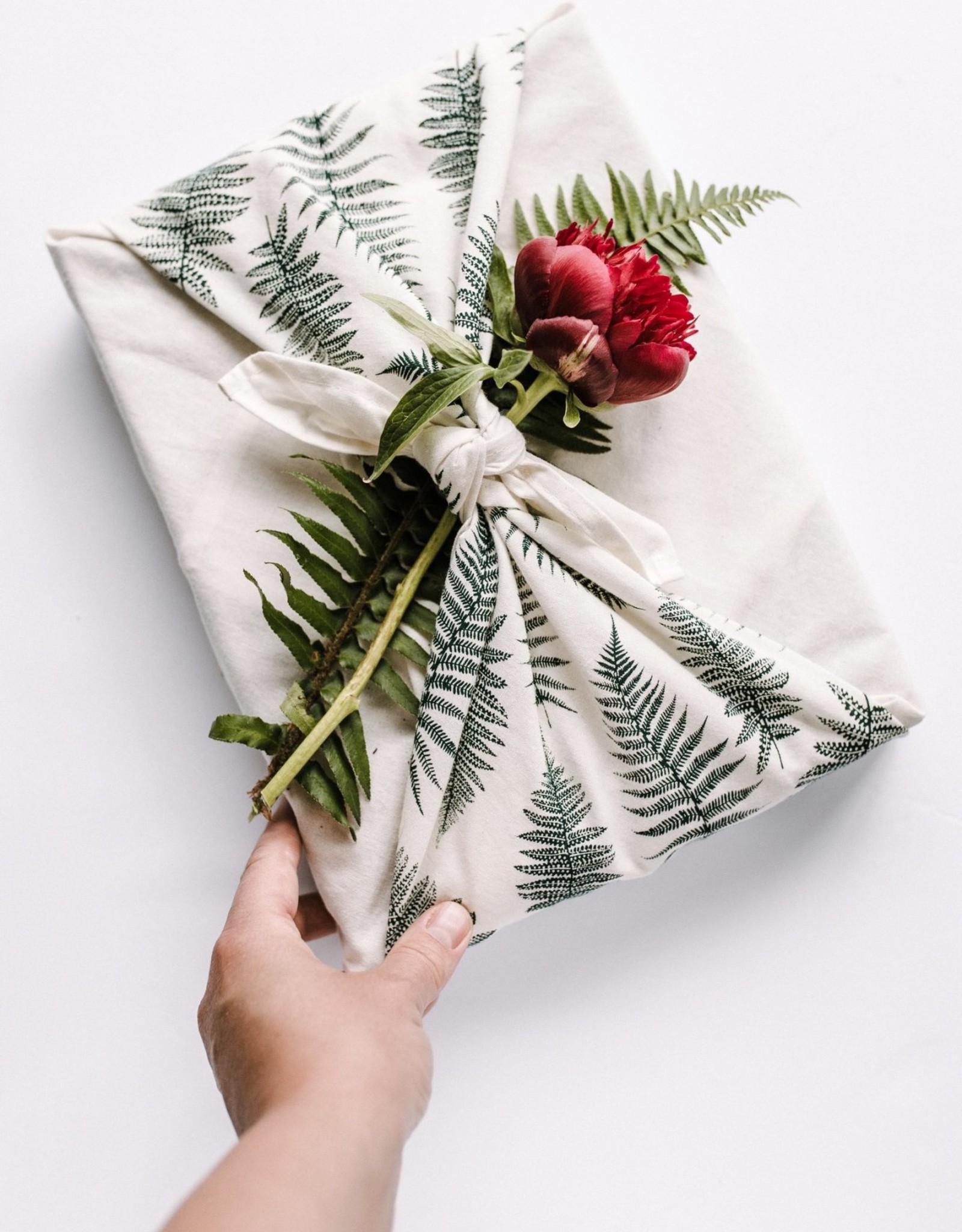 Your Green Kitchen Fern Furoshiki Reusable Gift Wrap
