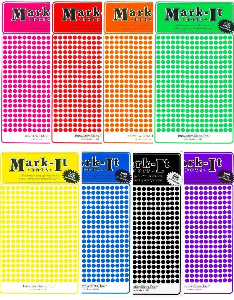 Mark It Stickers 18 Inch Sticker Dots Choose A Color