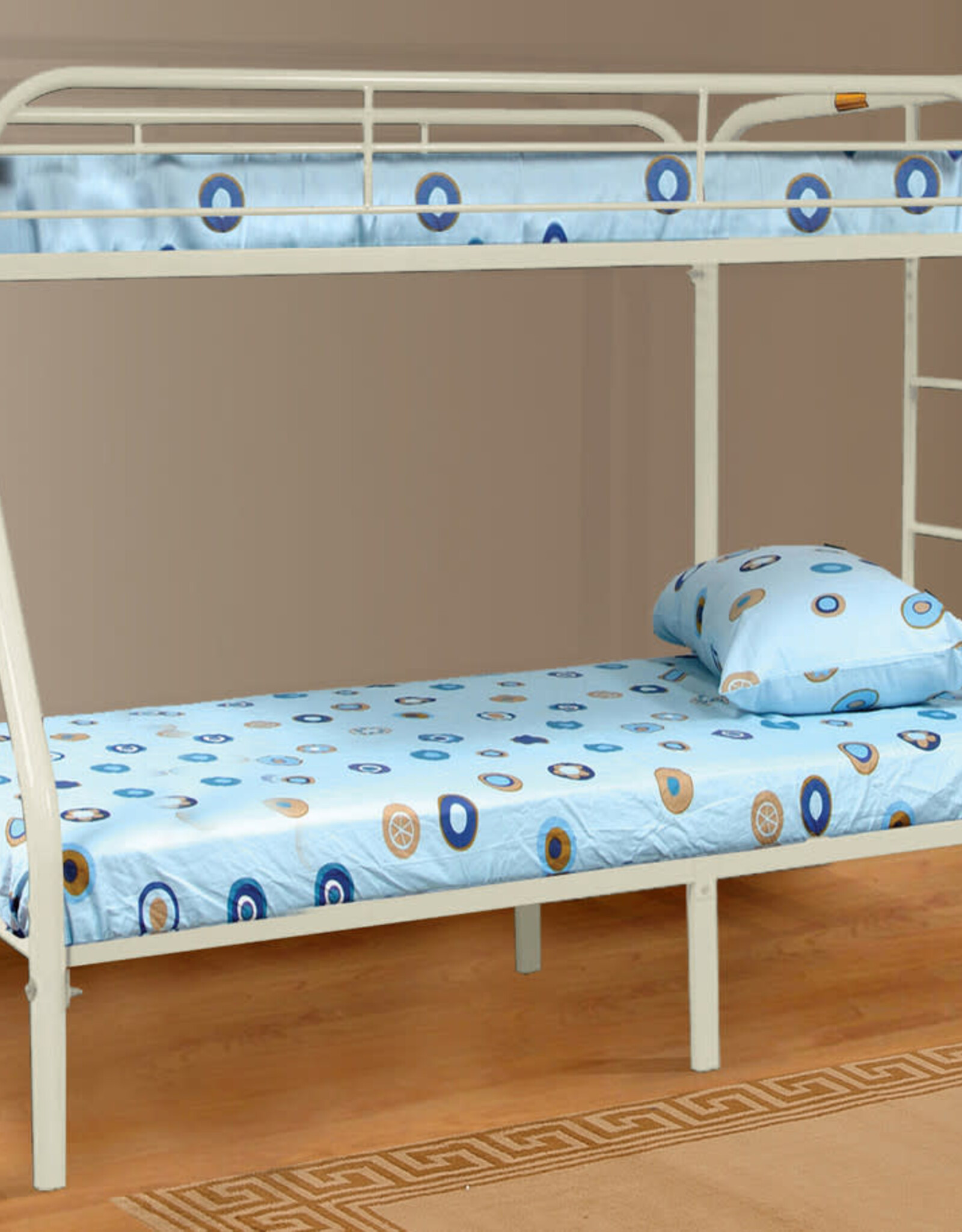 4502 White Twin/Full Bunk-Bed