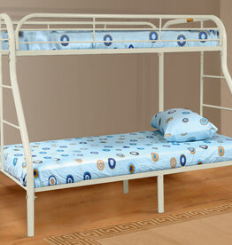 4502 White Twin/Full Bunk-Bed