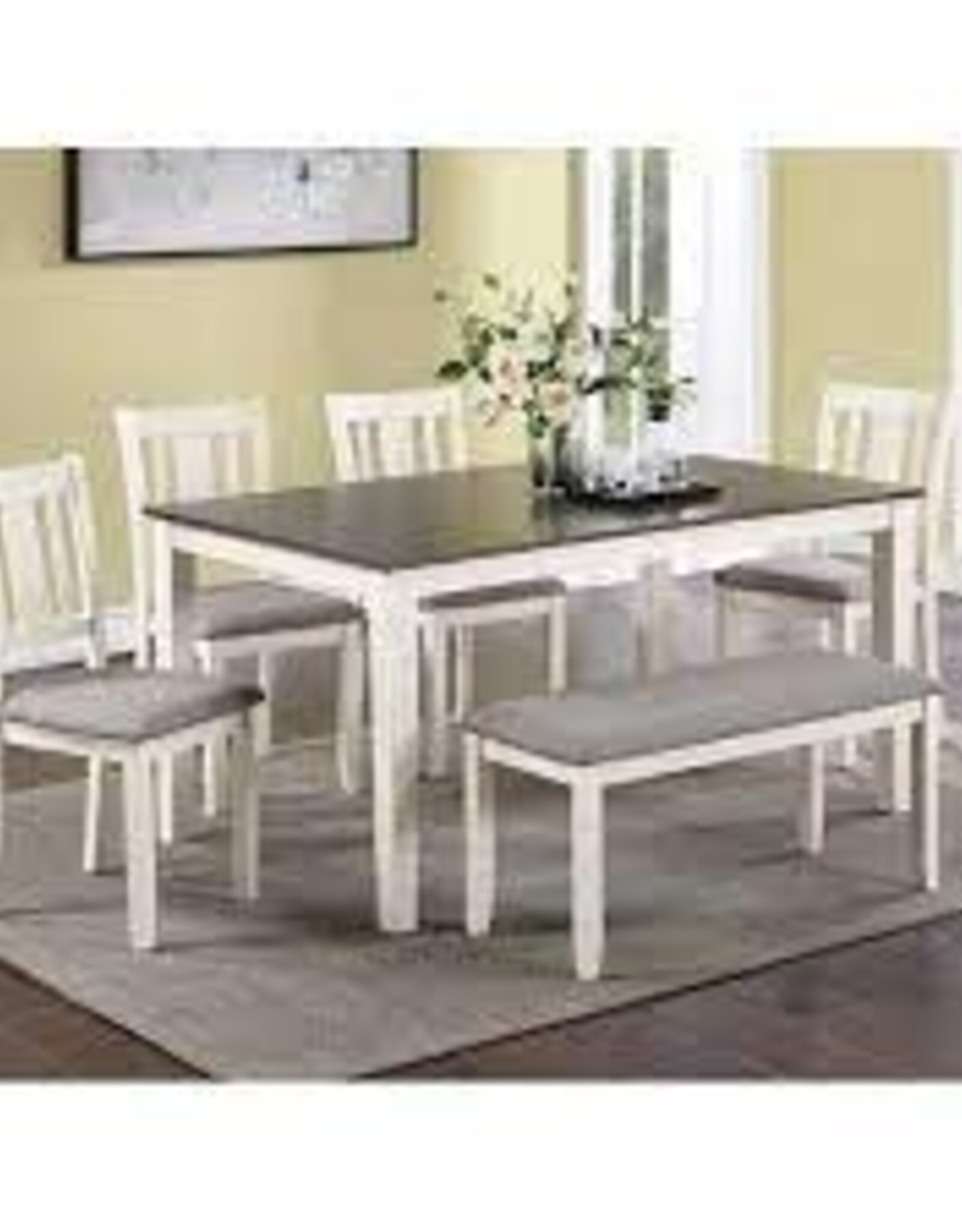 Crown Mark Rowan 6pc Dinette with Bench 2263