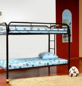 Black Twin over Twin Bunk-Bed