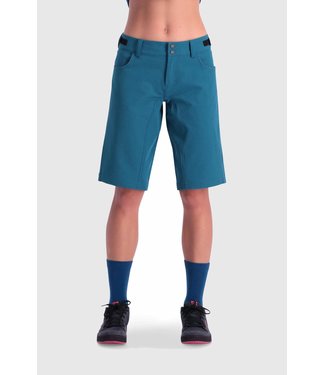 Mons Royale Womens Momentum Bike Shorts Oily Blue