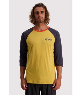 Mons Royale Mens Tarn Freeride Raglan 3/4 Desert Alchemy