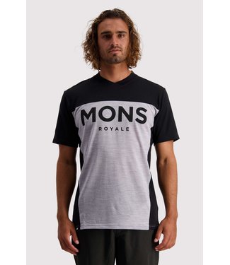 Mons Royale Mens Redwood Enduro VT Black / Grey Marl