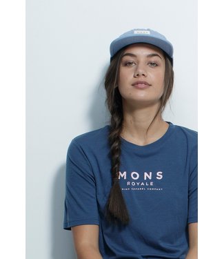 Mons Royale Womens Icon Relaxed Tee Dark Denim