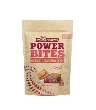 Em's Em's Power Cookie Bites Chocolate Cranberry Craze Pouch 8x30g