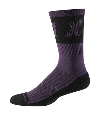 Fox 8" Trail Cushion Sock Wurd - Dark Purple