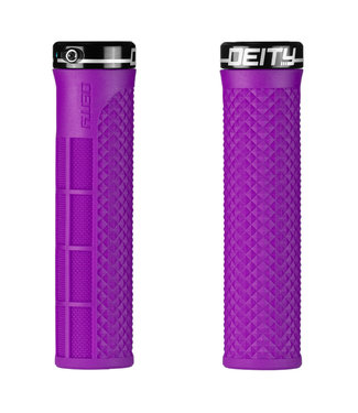 Deity Lockjaw Lock-on Grips Purple