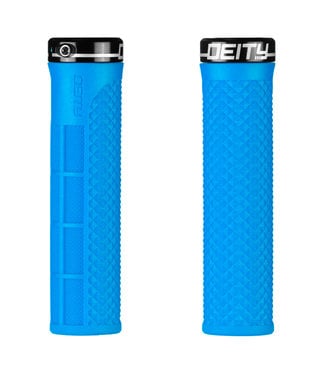 Deity Lockjaw Lock-on Grips Blue