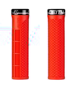 Deity Deity Lockjaw Lock-on Grips Red