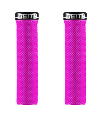 Deity Slimfit Lock-On Grips - Pink w/ Black Clamp