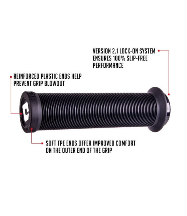 ODI Longneck Lock on V2.1 Black Cyclezone Rotorua Ltd