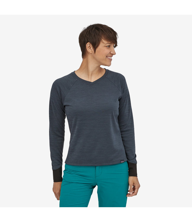 Patagonia Womans Long Sleeve Dirt Craft Jersey -Smoulder Blue