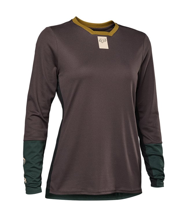 Fox FOX WOMENS DEFEND LS JERSEY ROOTBEER