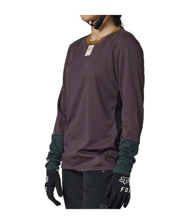 Fox FOX WOMENS DEFEND LS JERSEY ROOTBEER