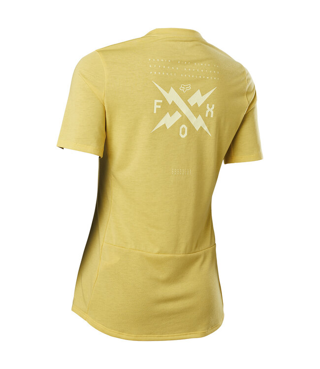 Fox Womens Ranger DR SS Jersey Calibrated Pear Yellow