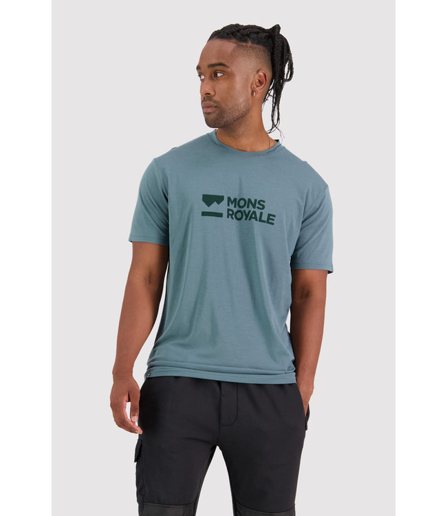Icon T-Shirt-Burnt Sage-Mens - Cyclezone Rotorua Ltd