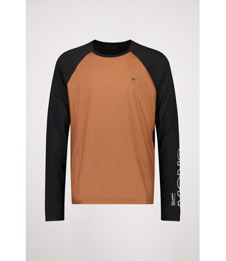 Mons Royale Mons Royale Tarn Merino Shift Wind Jersey Mens - Copper/Black