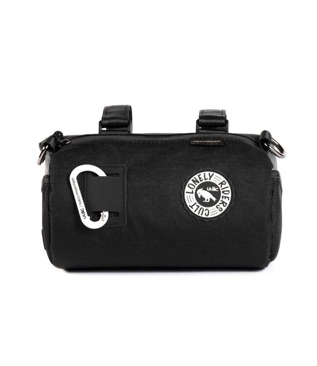 ULAC Handlebar Roll Bag Coursier 2.7L with Carabiner Black / Grey