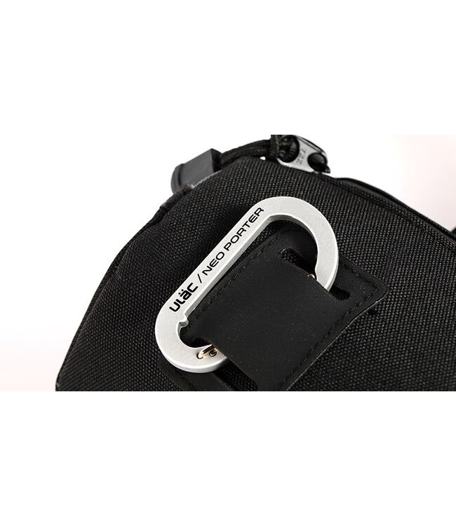 ULAC Handlebar Roll Bag Coursier 2.7L with Carabiner Black / Grey