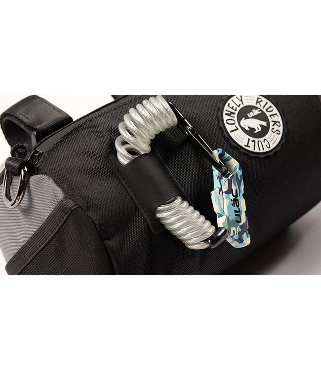 ULAC Handlebar Roll Bag Coursier 2.7L with Carabiner Black / Grey