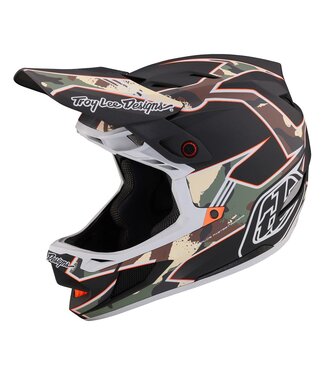 Troy Lee Designs D4 AS COMPOSITE HELMET W/MIPS  MATRIX CAMO ARMY GREEN MD/LG