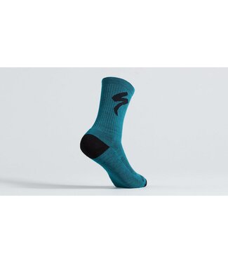 Specialized MERINO MIDWEIGHT TALL LOGO SOCK TROPICAL TEAL