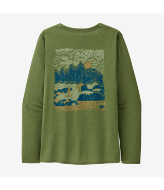 Patagonia Women's Long-Sleeved Capilene Cool Daily Graphic Shirt - Waters