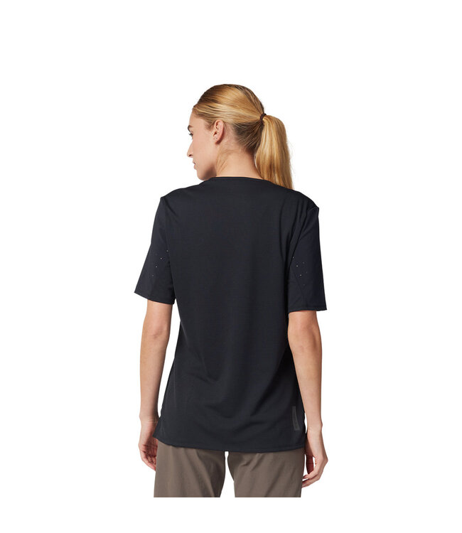Fox Womans Defend Short Sleeve Jersey - Black