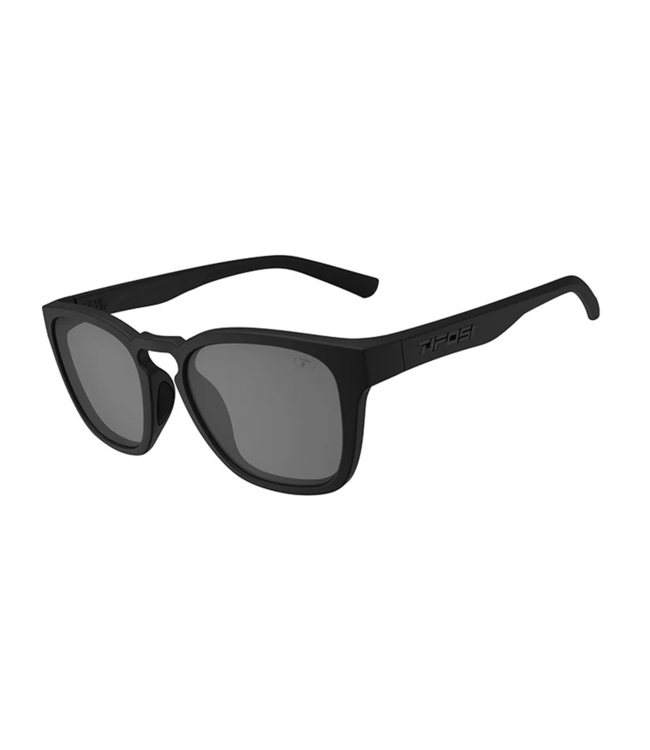 Tifosi Smirk Sunglasses Blackout with Smoke No Mirror Lens