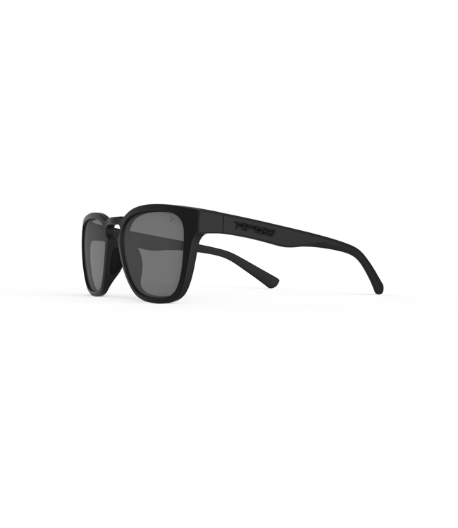Tifosi Smirk Sunglasses Blackout with Smoke No Mirror Lens