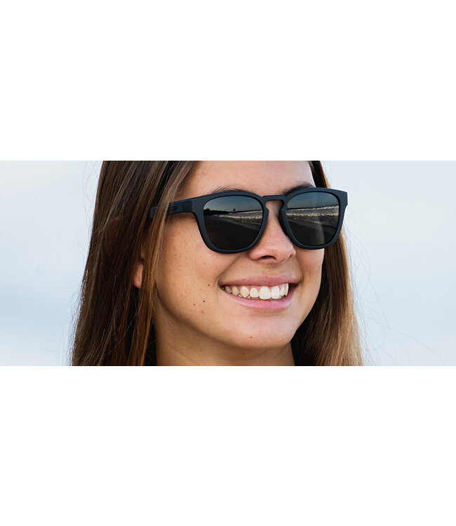 Tifosi Smirk Sunglasses Blackout with Smoke No Mirror Lens