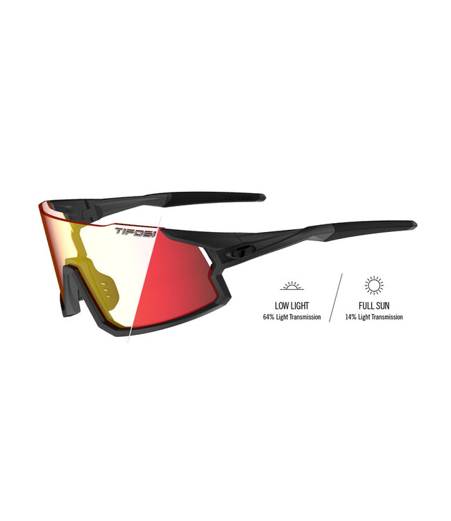 Stash Sunglasses Matte Gunmetal with Clarion Red Fototec Lens