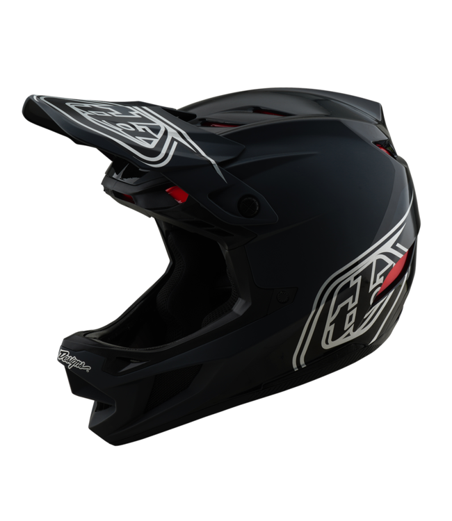 Troy Lee Designs D4 Polyacrylate Helmet - Shadow Black