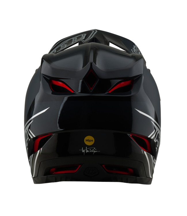 Troy Lee Designs D4 Polyacrylate Helmet - Shadow Black