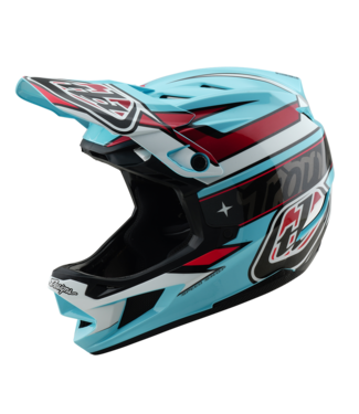 Troy Lee Designs D4 Polyacrylate Helmet - Linear Blue