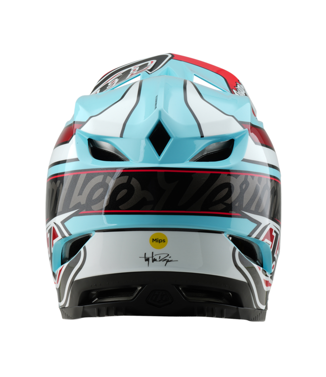 Troy Lee Designs D4 Polyacrylate Helmet - Linear Blue