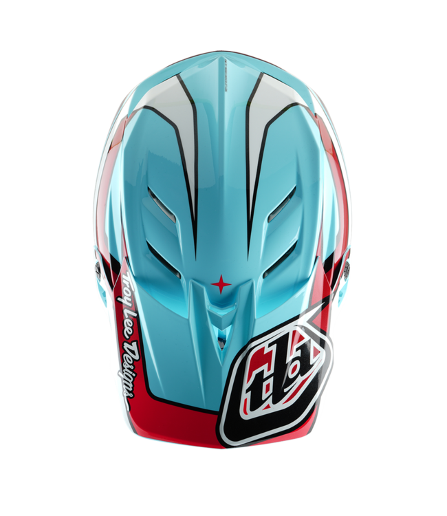 Troy Lee Designs D4 Polyacrylate Helmet - Linear Blue