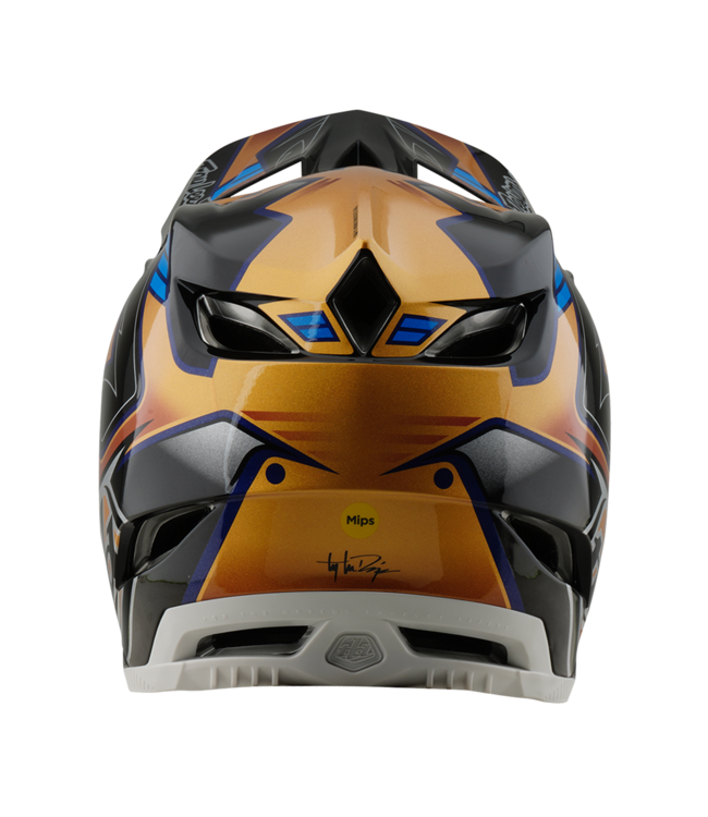 Troy Lee Designs D4 AS Composite Helmet - Royalty Black / Gold