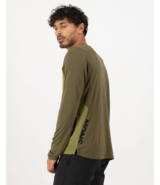 Mons Royale Diversion Merino Mens Jersey - Fern / Olive