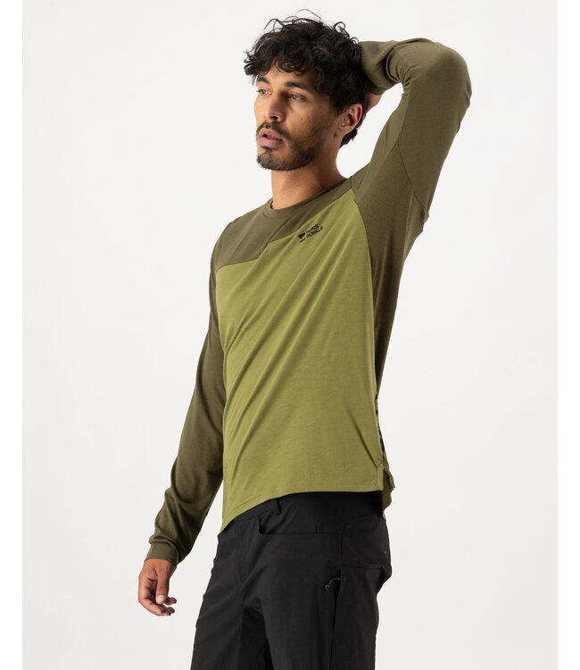 Mons Royale Diversion Merino Mens Jersey - Fern / Olive