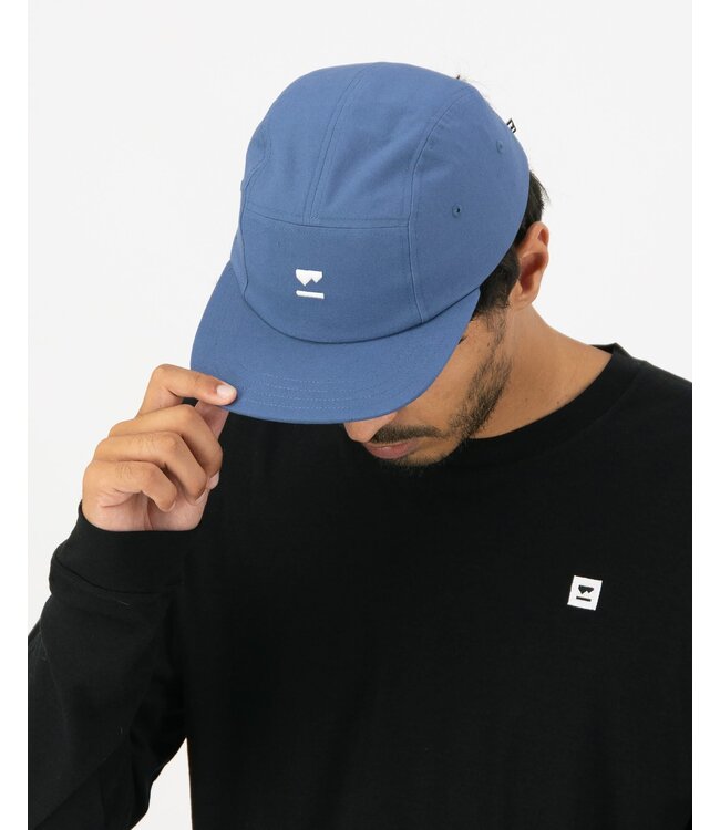 Mons Royale Ridgeline 5 Panel Cap - Steel Blue