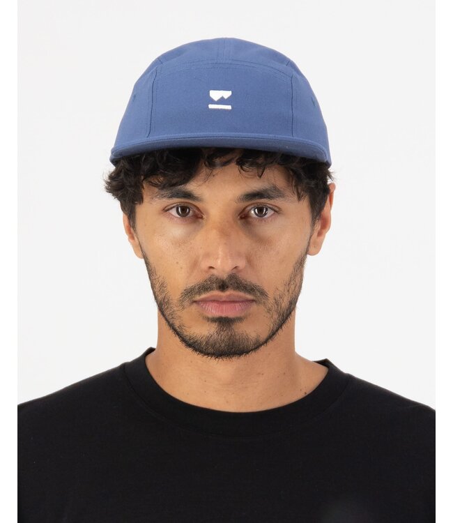 Mons Royale Ridgeline 5 Panel Cap - Steel Blue